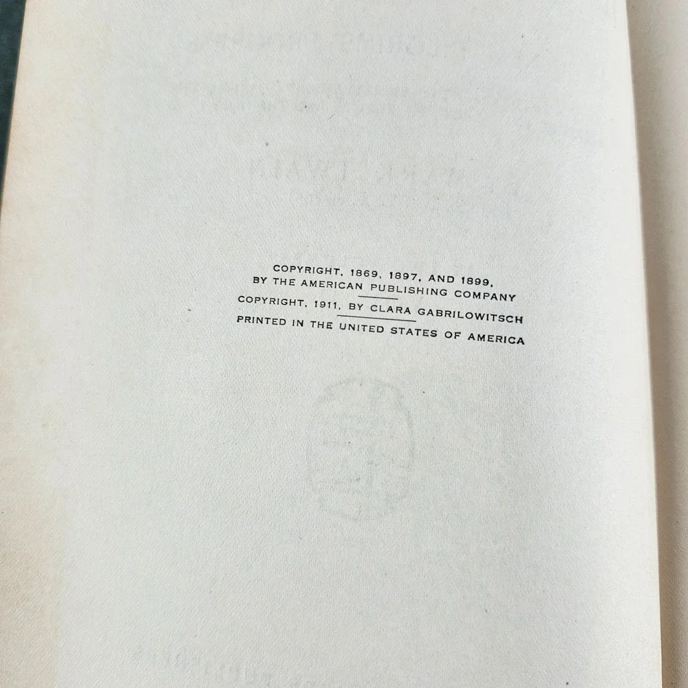 Mark Twain's Works The Innocents Abroad Vol II Author's National Ed Harpers 1911